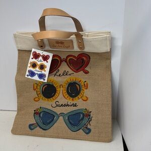 Brighton Summer of Love Hello Sunshine Canvas Tote